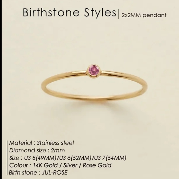 Jewelry - July birthstone Ring Size 7